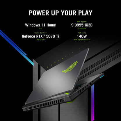 Asus ROG Strix G16 Gaming Laptop 32GB RAM, 1TB SSD, AMD Ryzen 9-9955HX3D Processor, 16-inch display, G614FR-G32X3D