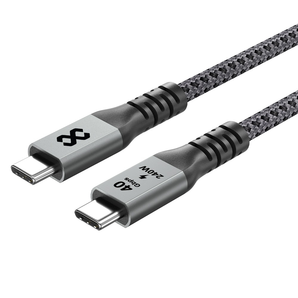 Infinyty Infinyty Power Nylon Braided Charging Cable USB-C to USB-C, 240W, 1.2m, Grey