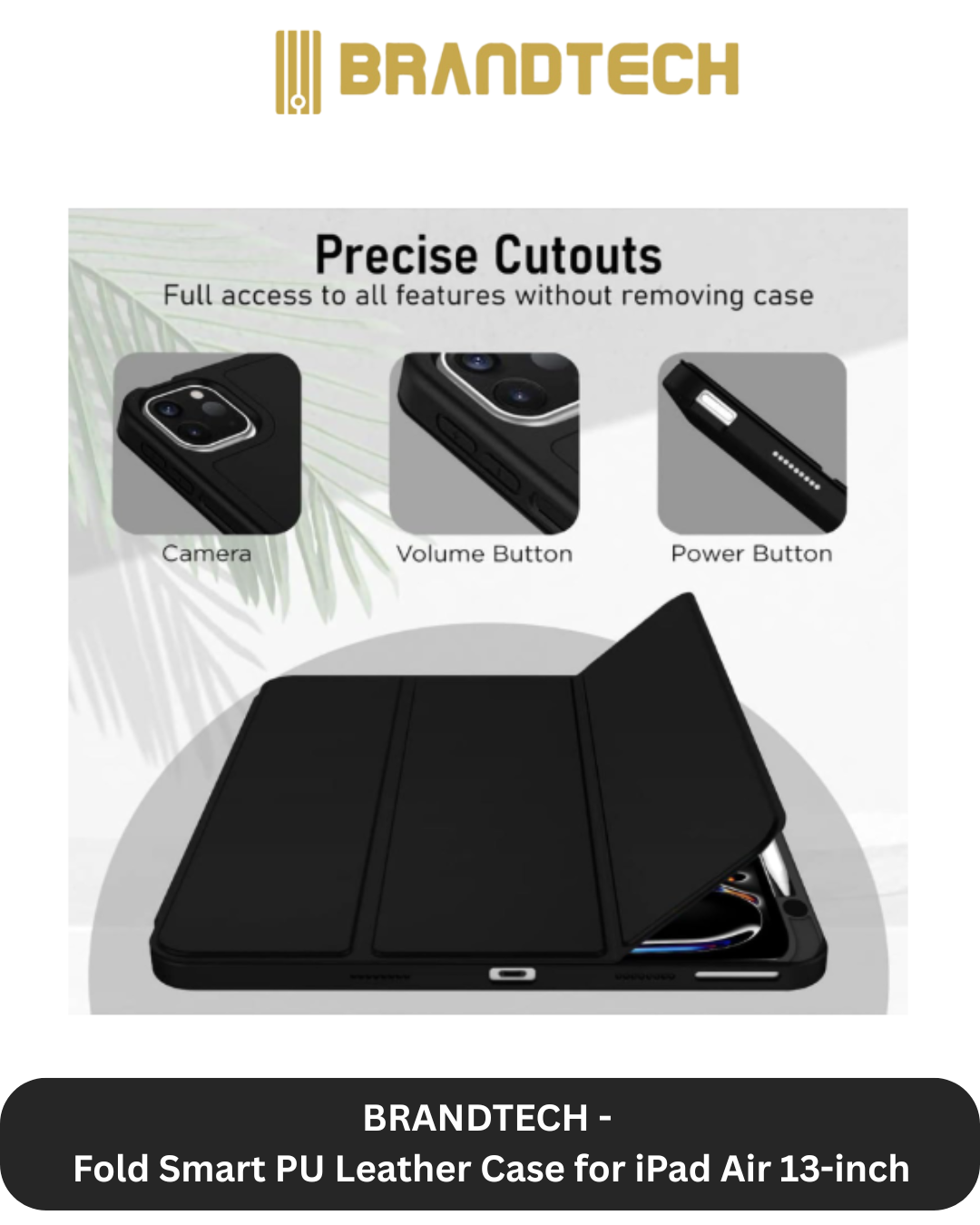 Brandtech iPad Air 13-inch Case + Screen Protector