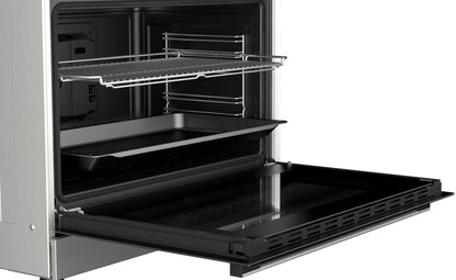 BOSCH HGV1ISW50M Series 4 5 Burner Full Gas Cooker, 90 cm