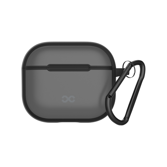 Infinyty Vizo Frosted Silicone Case for AirPods 4, Black