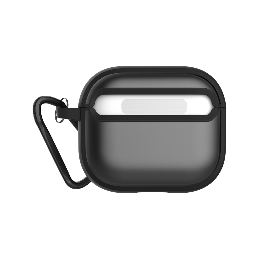Infinyty Vizo Frosted Silicone Case for AirPods 4, Black