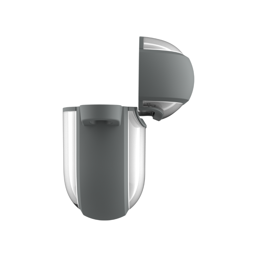 Infinyty Vizo Frosted Silicone Case for AirPods 4, Grey