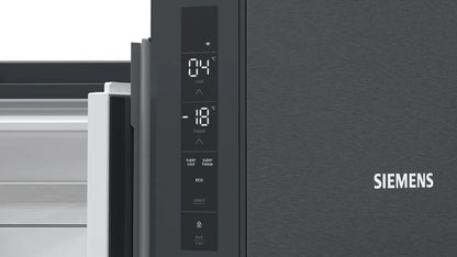 Siemens Home Connect French Door Bottom Freezer Refrigerator, 605 L, Black, KF96NAXEAG