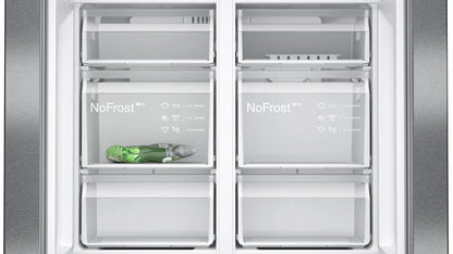 Siemens Home Connect French Door Bottom Freezer Refrigerator, 605 L, Black, KF96NAXEAG