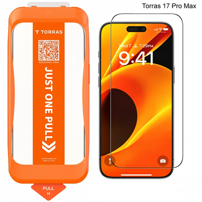 TORRAS Install Master Screen Protector for iPhone 17 Pro Max - Clear