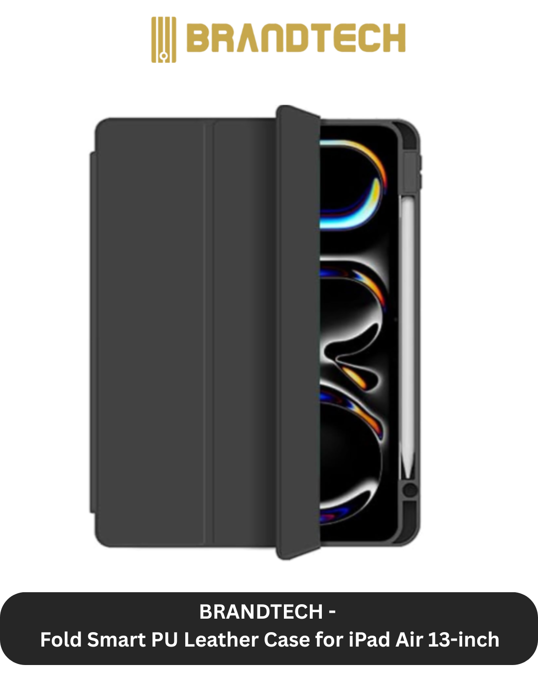 Brandtech iPad Air 13-inch Case + Screen Protector