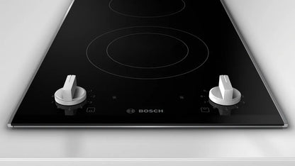 Bosch Series 2 domino hob, electric 30 cm surface mount with frame, PKF375CA2E