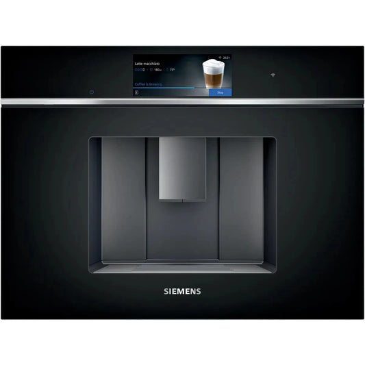 Siemens iQ700 Built-In Fully Automatic Coffee Machine, 1600W, Wi-Fi, Black, CT718L1B0