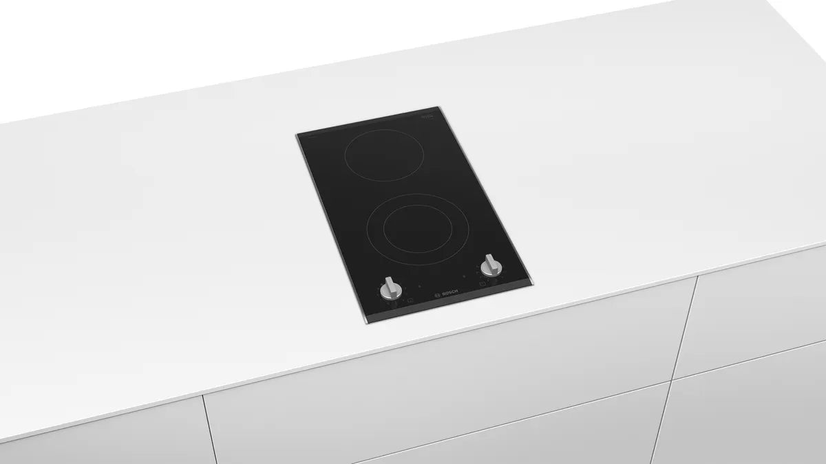 Bosch Series 2 domino hob, electric 30 cm surface mount with frame, PKF375CA2E
