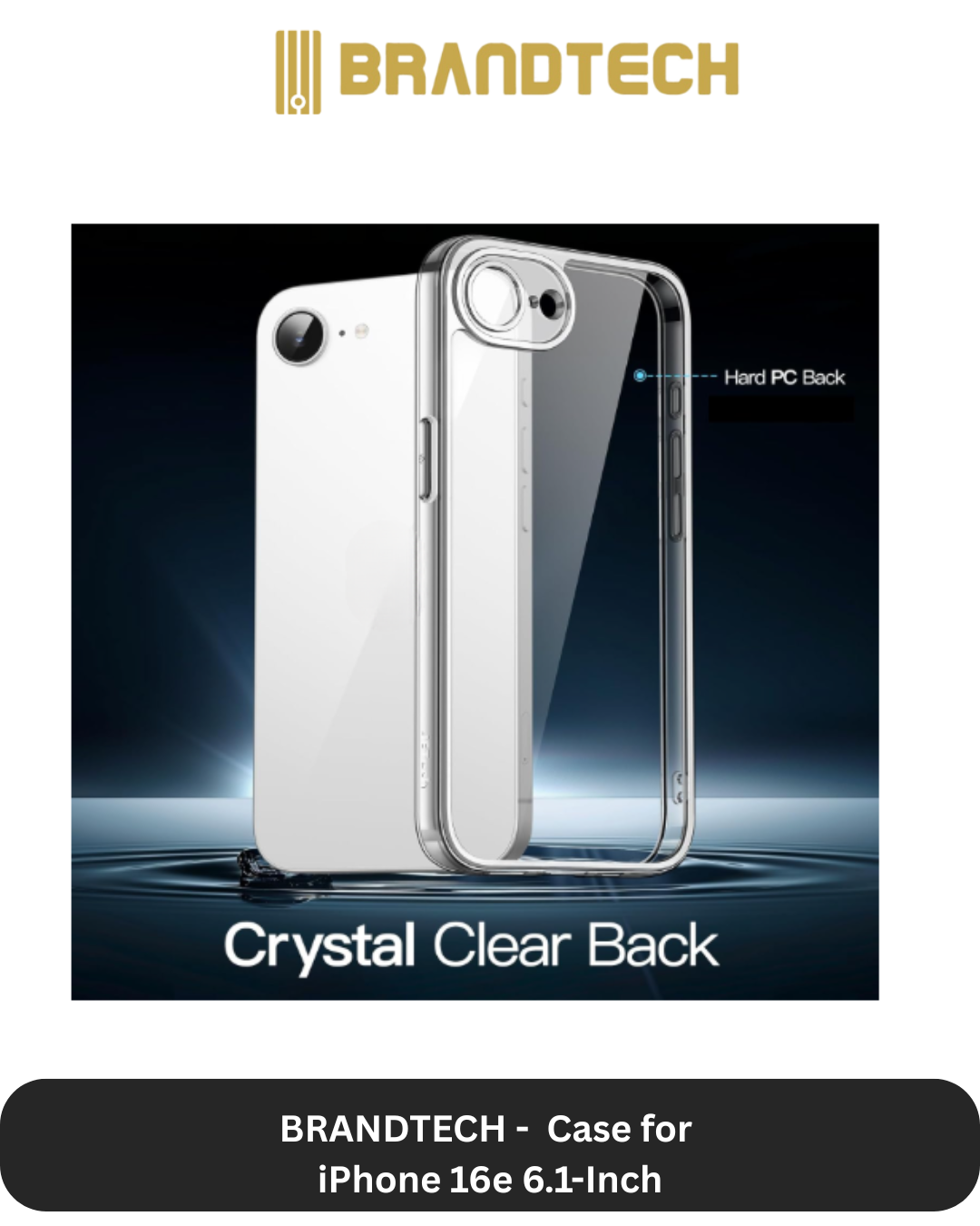 Brandtech iPhone 16e Case + Screen Protector