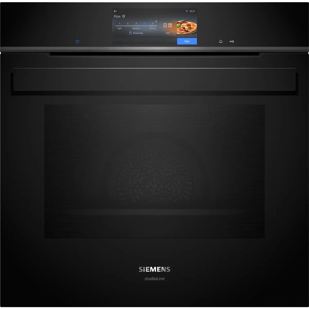 Siemens iQ700 Built-in Oven with Steam function, 60 x 60 cm, Wi-Fi, Black, HS958GED1B