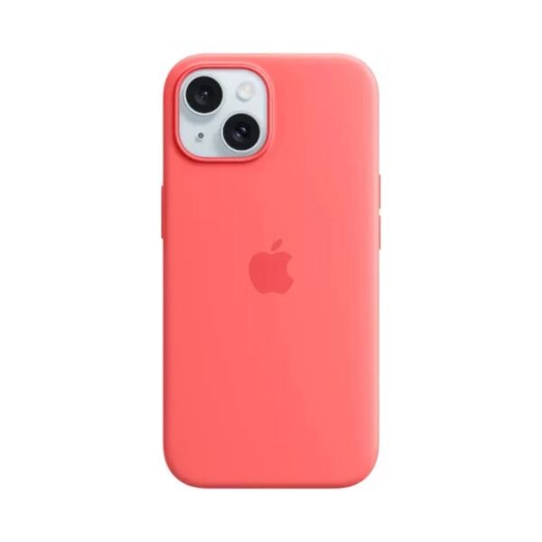 Apple iPhone 15 Silicone Protective Case Cover With MagSafe Guava