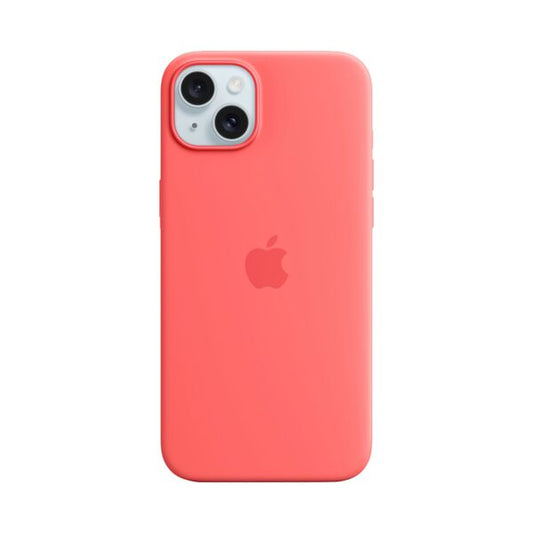 Apple iPhone 15 Plus Silicone Protective Case Cover With MagSafe Guava