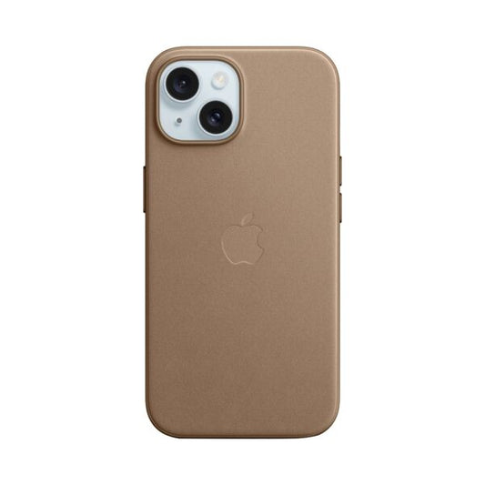 Apple iPhone 15 Fine Woven Protective Case Cover With MagSafe Taupe