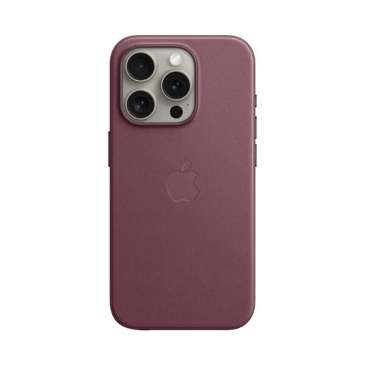 Apple iPhone 15 Pro Fine Woven Protective Case Cover With MagSafe Mulberry