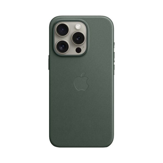Apple iPhone 15 Pro Fine Woven Protective Case Cover With MagSafe Evergreen