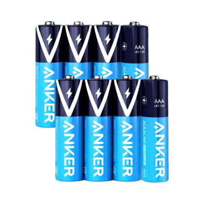 Anker 8-Piece AAA Alkaline Batteries Blue