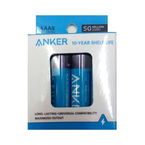 Anker 8-Piece AAA Alkaline Batteries Blue