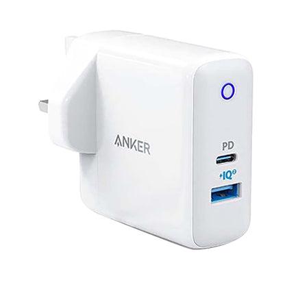 Anker PowerPort PD Plus 2 Dual Port Wall Charger White