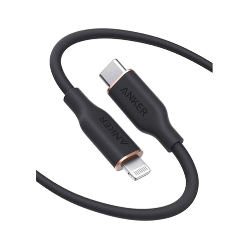 Anker PowerLine III Flow USB C To Lightning Cable 90cm Midnight Black