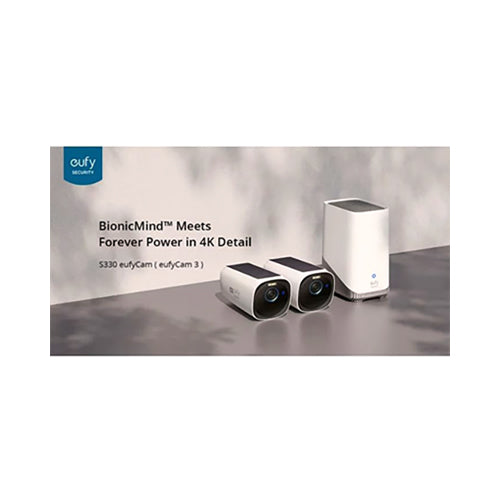 eufy Security eufyCam 3 2-Cam Kit, Security Camera Outdoor Wireless, 4K Camera with Integrated Solar Panel