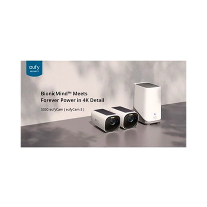 eufy Security eufyCam 3 2-Cam Kit, Security Camera Outdoor Wireless, 4K Camera with Integrated Solar Panel