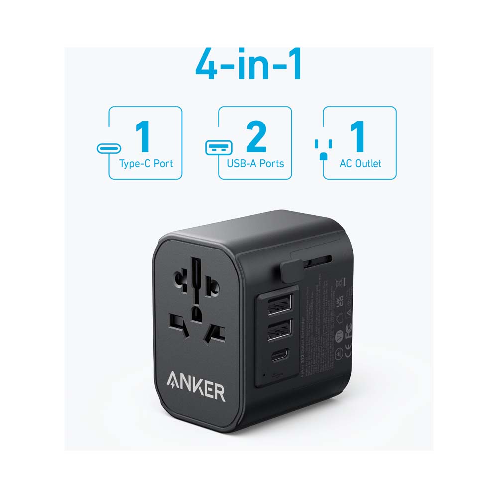 Anker 312 30W Outlet Extender Black