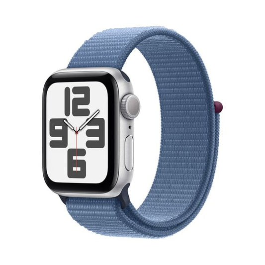 Apple Watch SE GPS 40mm Silver Aluminium Case + Winter Blue Sport Loop