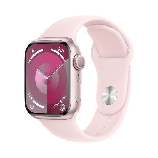 Apple Watch Series 9 GPS + Cellular 45mm Pink Aluminium Case + Light Pink Sport Band - S/M