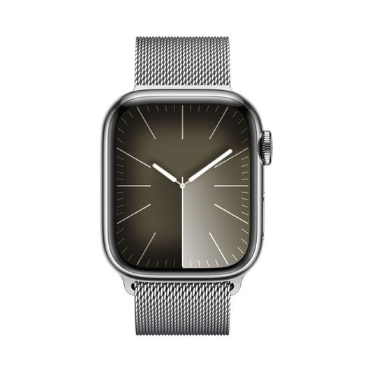 Apple Watch Series 9 GPS + Cellular 45mm Silver Stainless Steel Case + Silver Milanese Loop