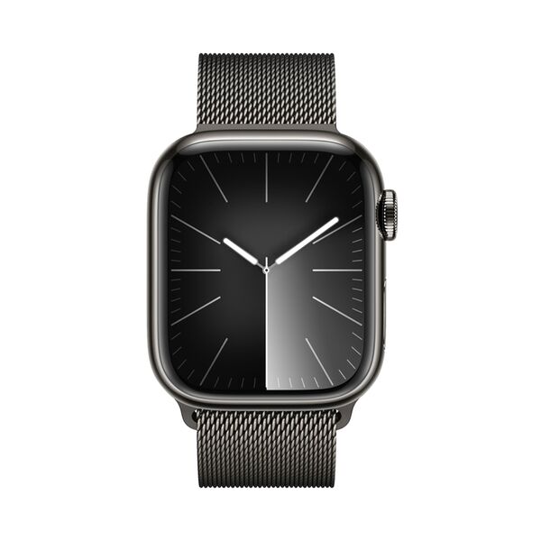 Apple Watch Series 9 GPS + Cellular 45mm Graphite Stainless Steel Case + Graphite Milanese Loop