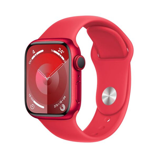 Apple Watch Series 9 GPS + Cellular 41mm RED Aluminium Case + RED Sport Band - S/M