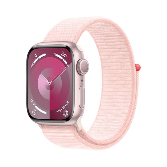 Apple Watch Series 9 GPS 41mm Pink Aluminium Case + Light Pink Sport Loop