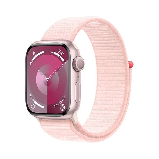 Apple Watch Series 9 GPS 45mm Pink Aluminium Case + Light Pink Sport Loop