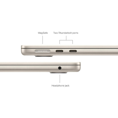 Apple MacBook Air 13-Inch M3 chip with 8 core CPU and 8 core GPU 8GB/256GB SSD Starlight