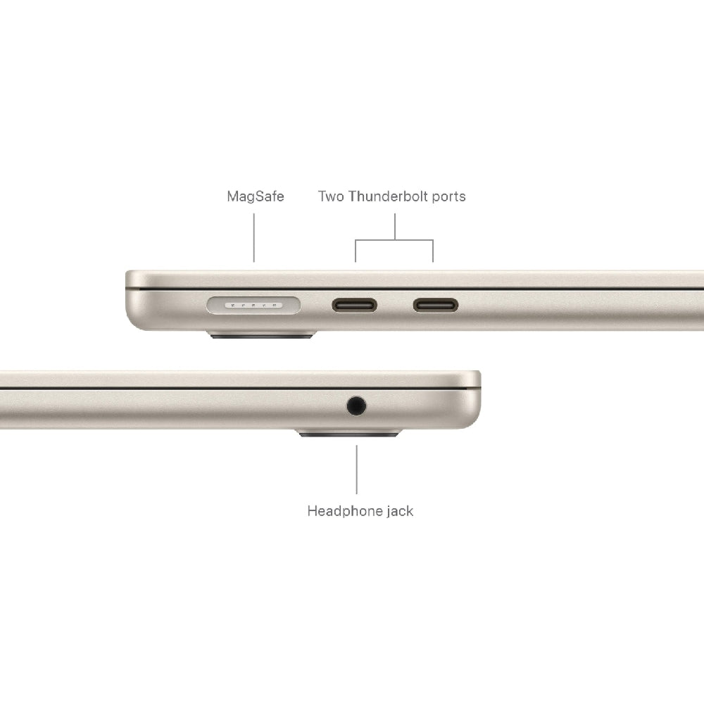 Apple MacBook Air 13-Inch M3 chip with 8 core CPU and 8 core GPU 8GB/256GB SSD Starlight