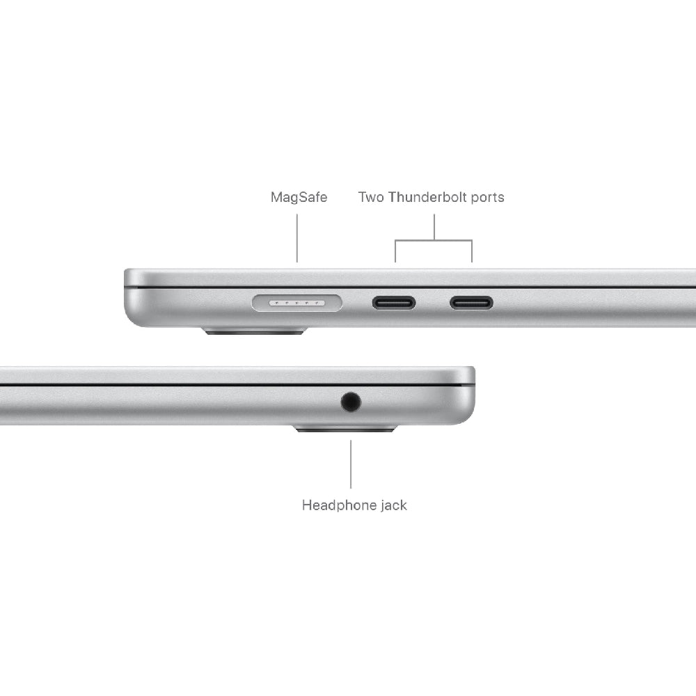 Apple MacBook Air 15-Inch M3 chip with 8 core CPU and 10 core GPU 8GB/256GB SSD Silver