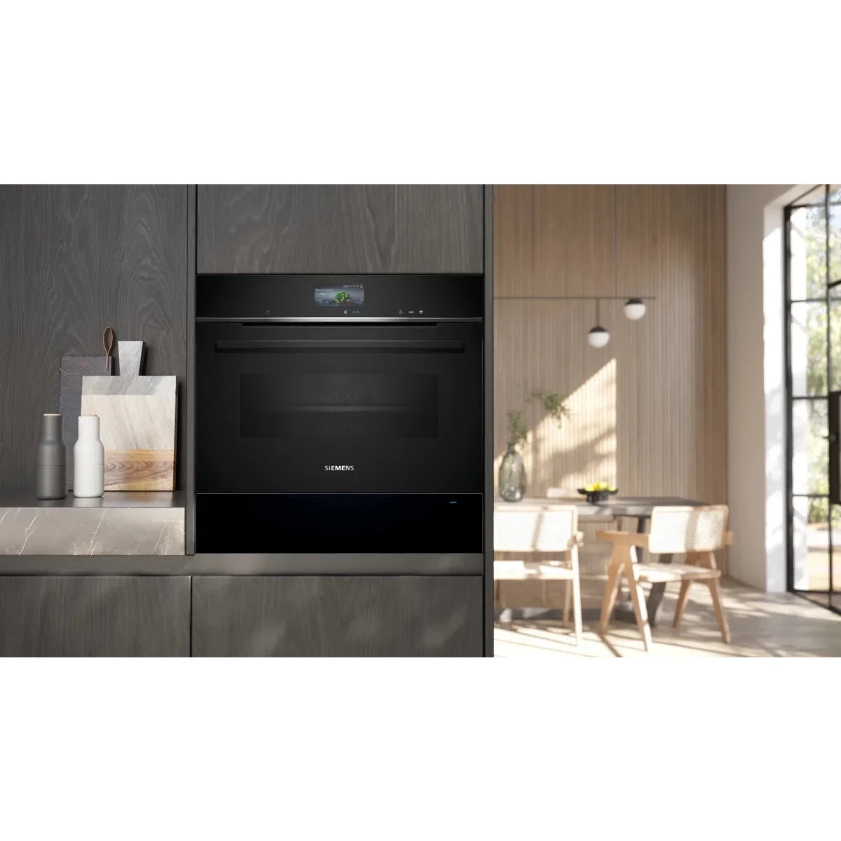 Siemens iQ700 Built-in Warming Drawer, 60cm, Wi-Fi, Black, BI710C1B1B