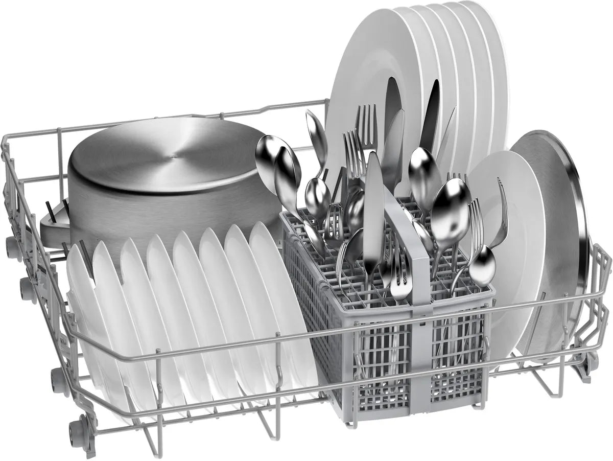 Bosch Series 2 Free Standing Dishwasher, 12 Place Setting, Silver, SMS26AI00M