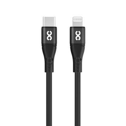 Infinyty Flexera Silicone Lightning Cable USB-C to Lightning, 60W, 1m, Black