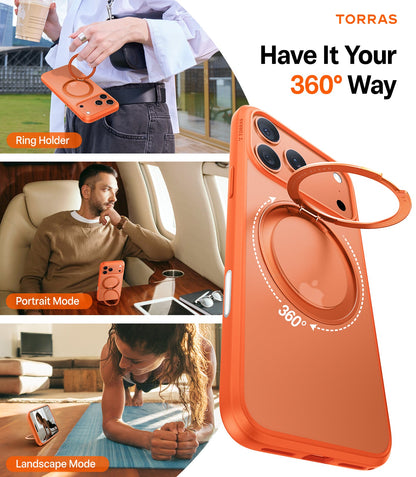 TORRAS Ostand Pro Case for iPhone 17 Pro Max - Orange