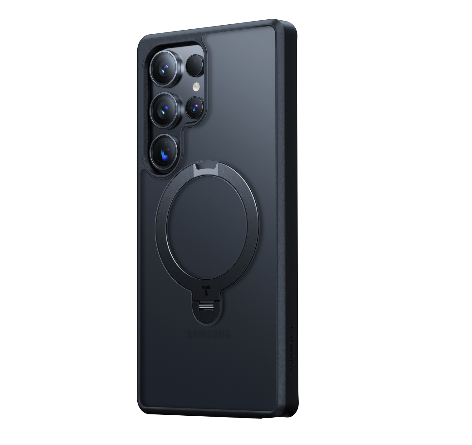 TORRAS Ostand Spin Case for Samsung Galaxy S25 Ultra - Black