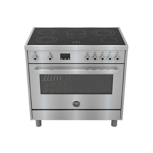 Bertazzoni 90x60 Ceramic Cooker, PRO905VMFELXC, 1 Year Warranty