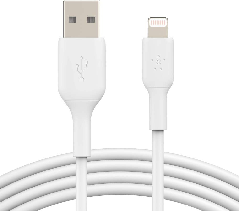 Belkin USB-A to Lightning Charging Cable 1M – Fast Charging Sync Cable – White