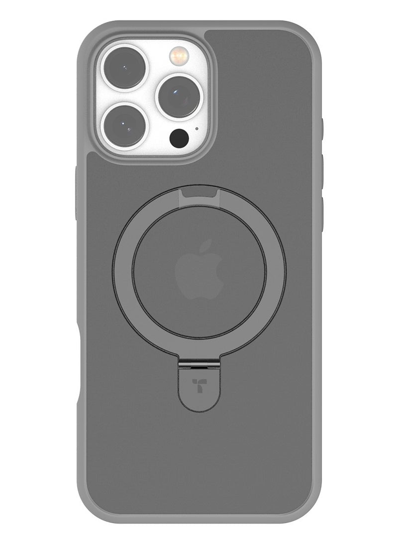 TORRAS Ostand Case for iPhone 16 Pro Max - Titanium Grey