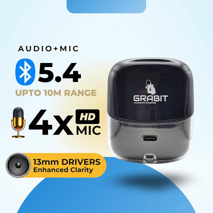 GRABIT GTUNES-GROOVE TWS WITH S TWS BLK