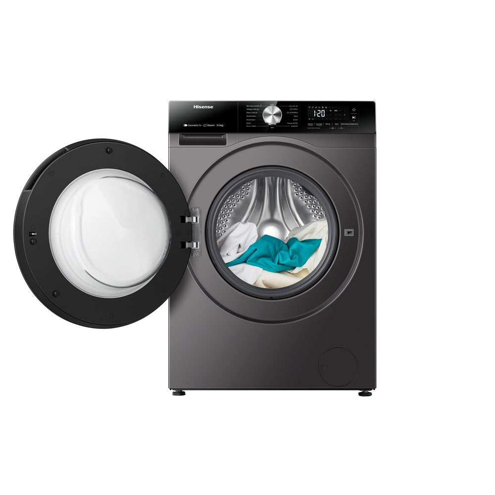 Hisense Smart Front Load Washing Machine, 10.5 kg, WF3S1043BT