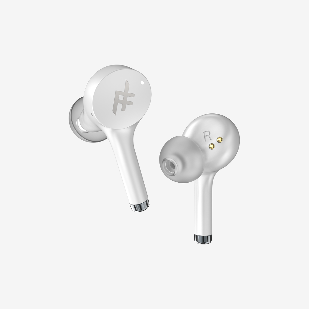 IFROGZ Airtime Pro 2 In-ear True Wireless Earphones, 30-hour battery life, Wireless Charging, White