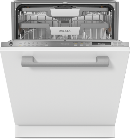 MIELE Built In Dishwasher, Auto Open Drying,  3D MultiFlex tray, Comfort Close, AutoDos with PowerDisk, QuickPowerWash, G7180 SCVi, White